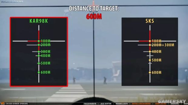 《绝地求生》4倍镜各距离瞄准点 绝地求生新版4倍镜怎么用