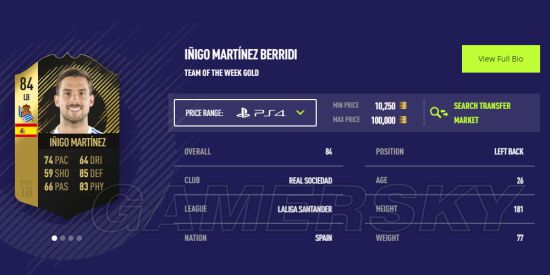 《FIFA18》第15周最佳阵容 梅西、凯恩领衔