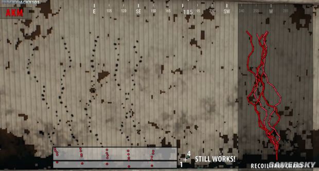 《絕地求生》正式版步槍彈道與后坐力圖解 正式版AUG、AKM與M4后坐力