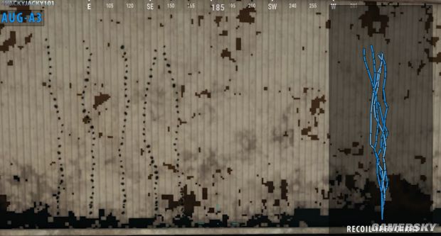 《絕地求生》正式版步槍彈道與后坐力圖解 正式版AUG、AKM與M4后坐力