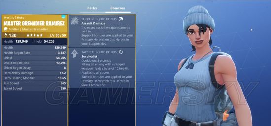 《堡垒之夜》拯救世界PVE模式英雄界面及各职业技能介绍