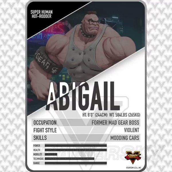 《街头霸王5》DLC角色资料及出招表一览