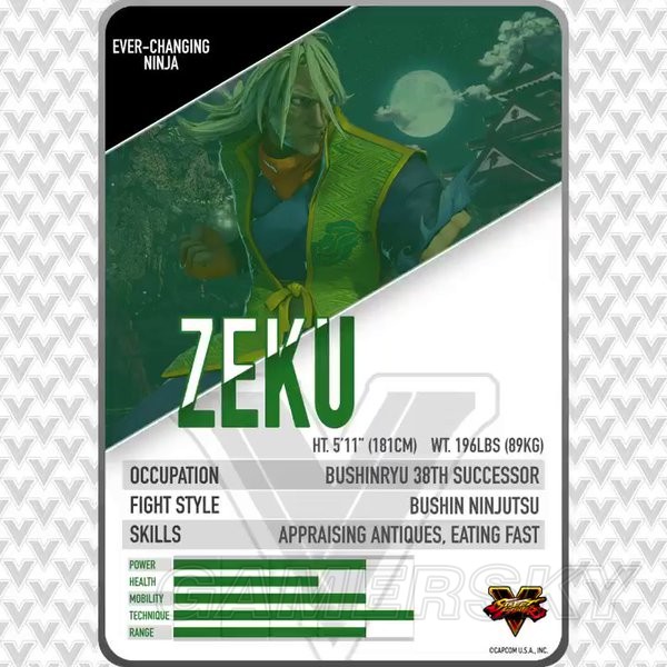 《街头霸王5》DLC角色资料及出招表一览