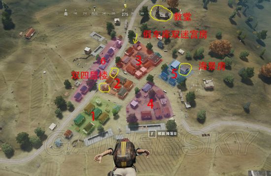 《绝地求生》P城跳伞点推荐及打法图文教学 绝地求生P城怎么打