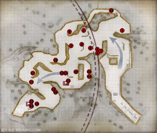 《战场女武神4》Demo版敌人分布图一览