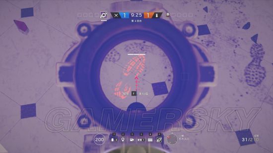 《彩虹六号围攻》Jackal看防守方脚印类型教学