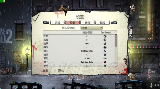 《枪血黑手党2》图文攻略 按键说明与武器介绍攻略