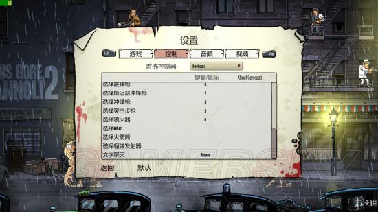 《枪血黑手党2》图文攻略 按键说明与武器介绍攻略