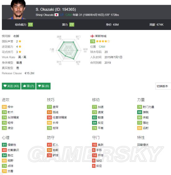 《FIFA18》世界杯哥伦比亚国家队套推荐 哥伦比亚队核心球员介绍