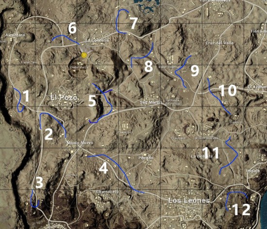 《绝地求生》新版本沙漠地图打野位置推荐