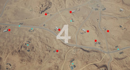 《绝地求生》新版本沙漠地图打野位置推荐