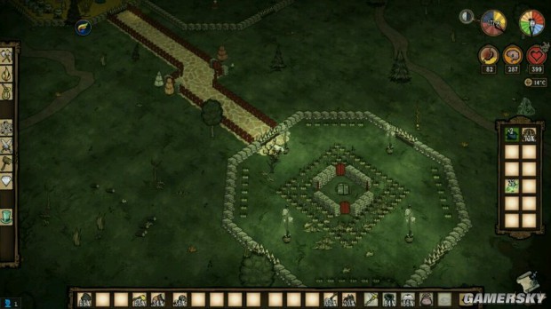 《饥荒》豪华庄园建造布局图