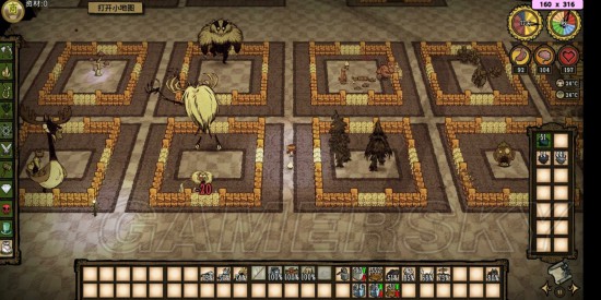 《饥荒》动物园建造布局图