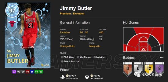 《NBA2K18》Evolution卡包球员卡数据一览 粉钻字母哥数据分享