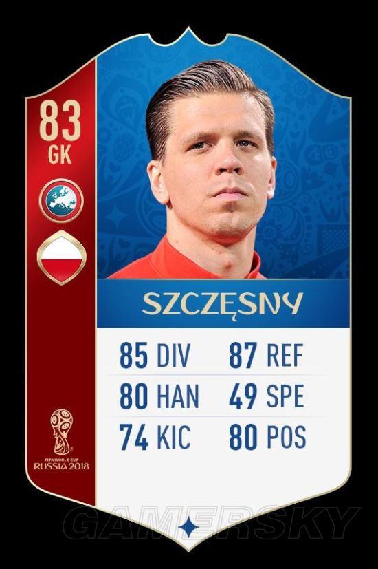 《FIFA18》世界杯欧洲球员数值Top30 C罗、莱万多夫斯基数据一览