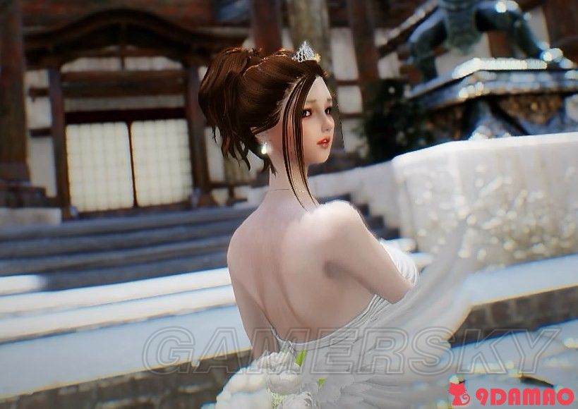 《上古卷轴5》MOD下载合集 服装美化MOD分享_FF10尤娜婚纱 - 第2张