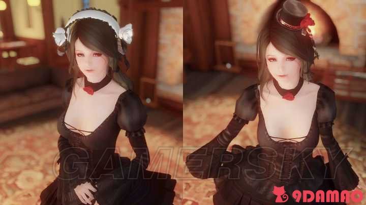 《上古卷轴5》MOD下载合集 服装美化MOD分享_哥特式洛丽塔礼服