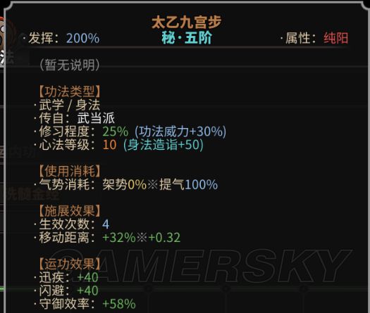 《太吾绘卷》武学基本概念详解 内功、身法与绝技机制说明