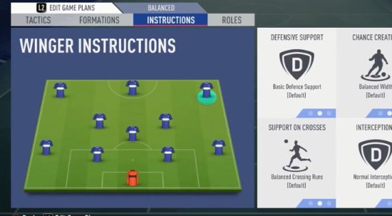《FIFA 19》战术阵型及球员指令讲解 什么战术
