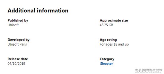 《幽灵行动：断点》游戏容量曝光XboxOne版48GB