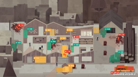 同類色服裝時尚插畫（同類色配合的服裝顯得柔和文雅）