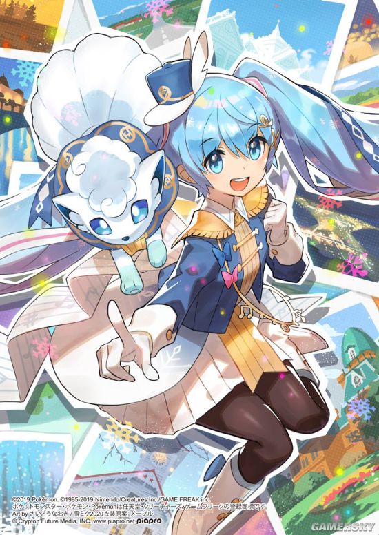 初音未来 X 宝可梦 北海道冰雪节宣传联动阿罗拉六尾超萌 游民星空