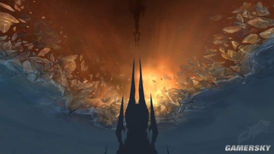 《魔兽世界》9.0实机截图：冰冠堡垒上方撕裂的天空