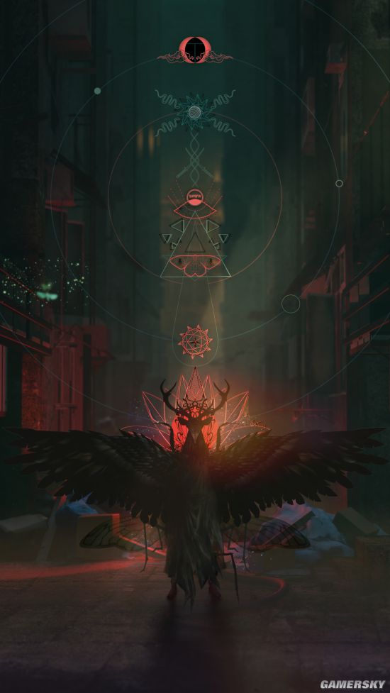 《寂静岭》制作人外山圭一郎工作室新作概念图：神秘符文与巨大怪鸟