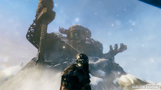 玩家在《英灵神殿》制作巨大海姆达尔雕像 矗立雪山之上雄伟壮观