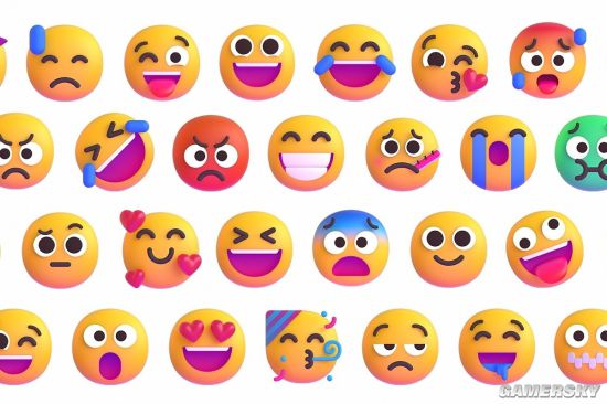 微软公布3D升级版emoji表情：与Win11的UI风格一致