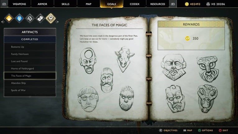 《戰神4》全文物位置與收集指南 魔法的臉面、棄船文物位置介紹_魔法的臉面（9個）