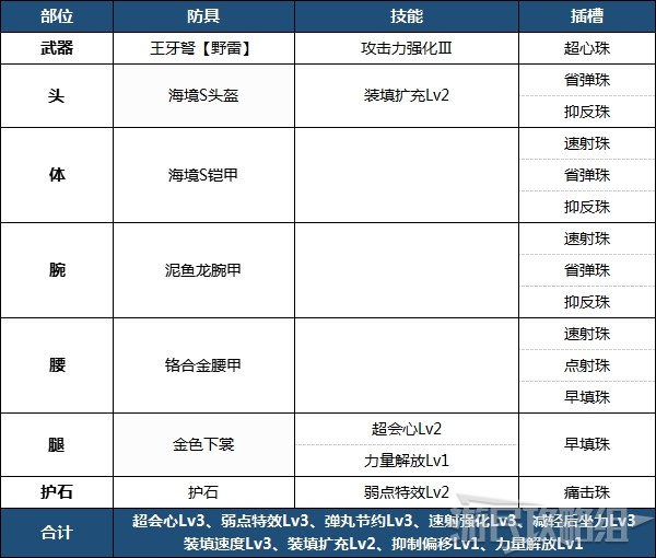 《魔物獵人崛起》PC版各武器畢業配裝及思路介紹 實用畢業配裝推薦_輕弩 - 第1張