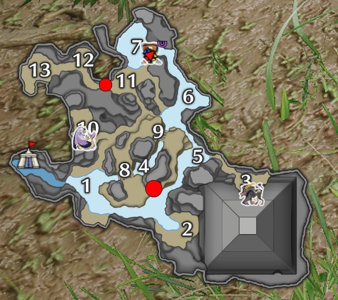 《魔物獵人崛起》各區域煙雪鼬點位標註 - 第2張