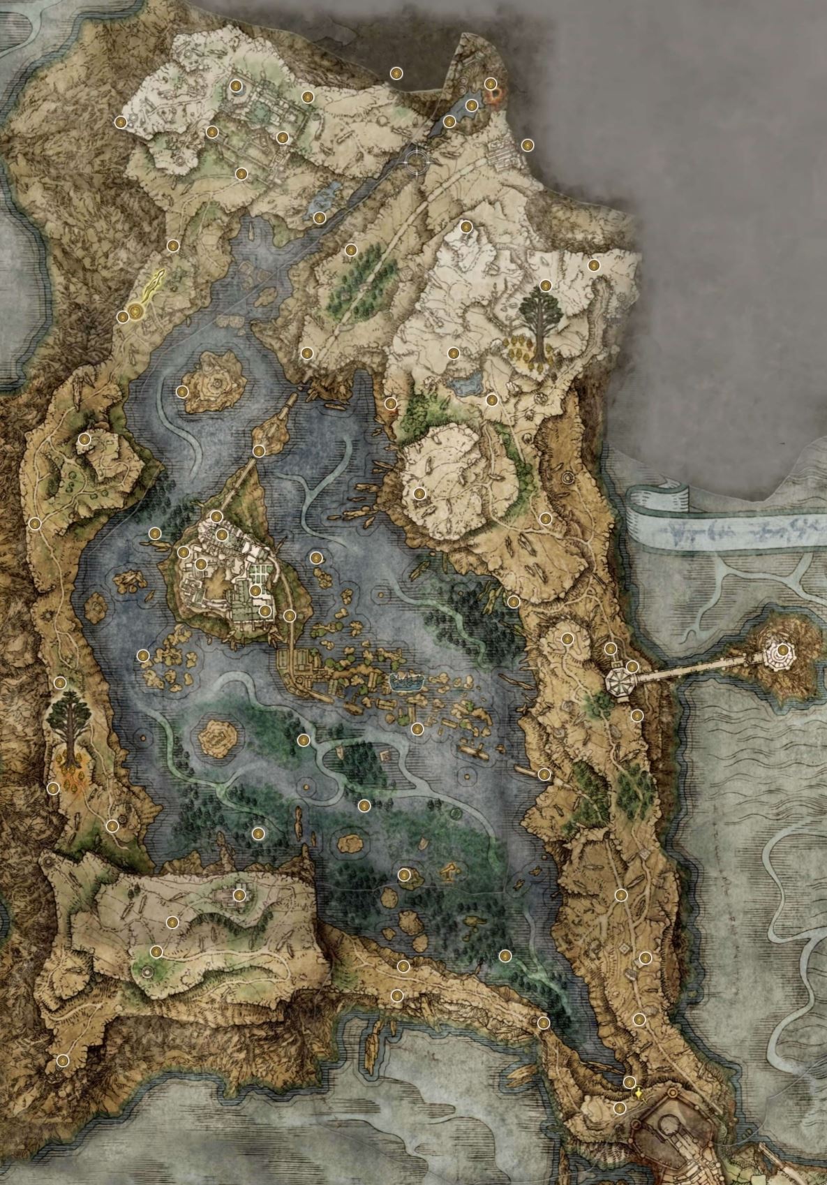 《艾爾登法環》湖之利耶尼亞地圖攻略 墓地、洞窟、BOSS及道具位置彙總_利耶尼亞全要素地圖 - 第7張