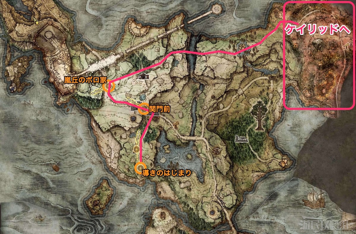《艾爾登法環》蓋利德地圖攻略 墓地、洞窟、BOSS及道具位置彙總_蓋利德地圖特殊點位 - 第1張