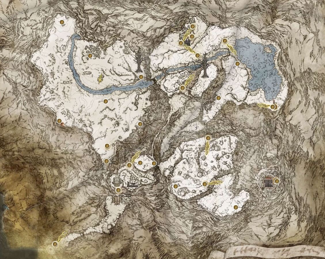 《艾尔登法环》巨人山顶地图攻略 墓地、洞窟、BOSS及道具位置汇总_巨人山顶全要素地图 - 第4张