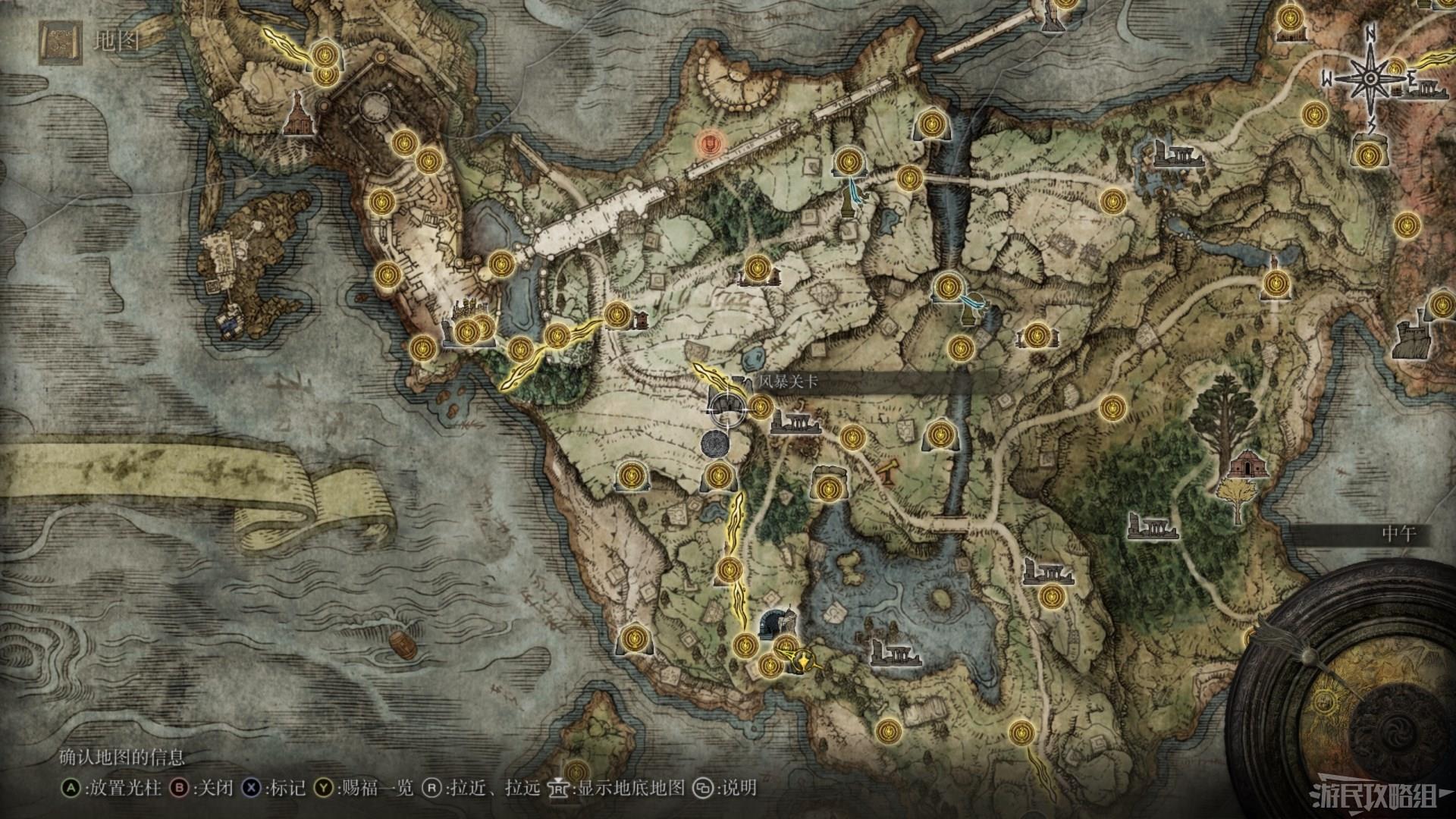 《艾爾登法環》全地圖關鍵位置 墓地、監牢、洞窟及建築位置圖_寧姆格福 - 第10張