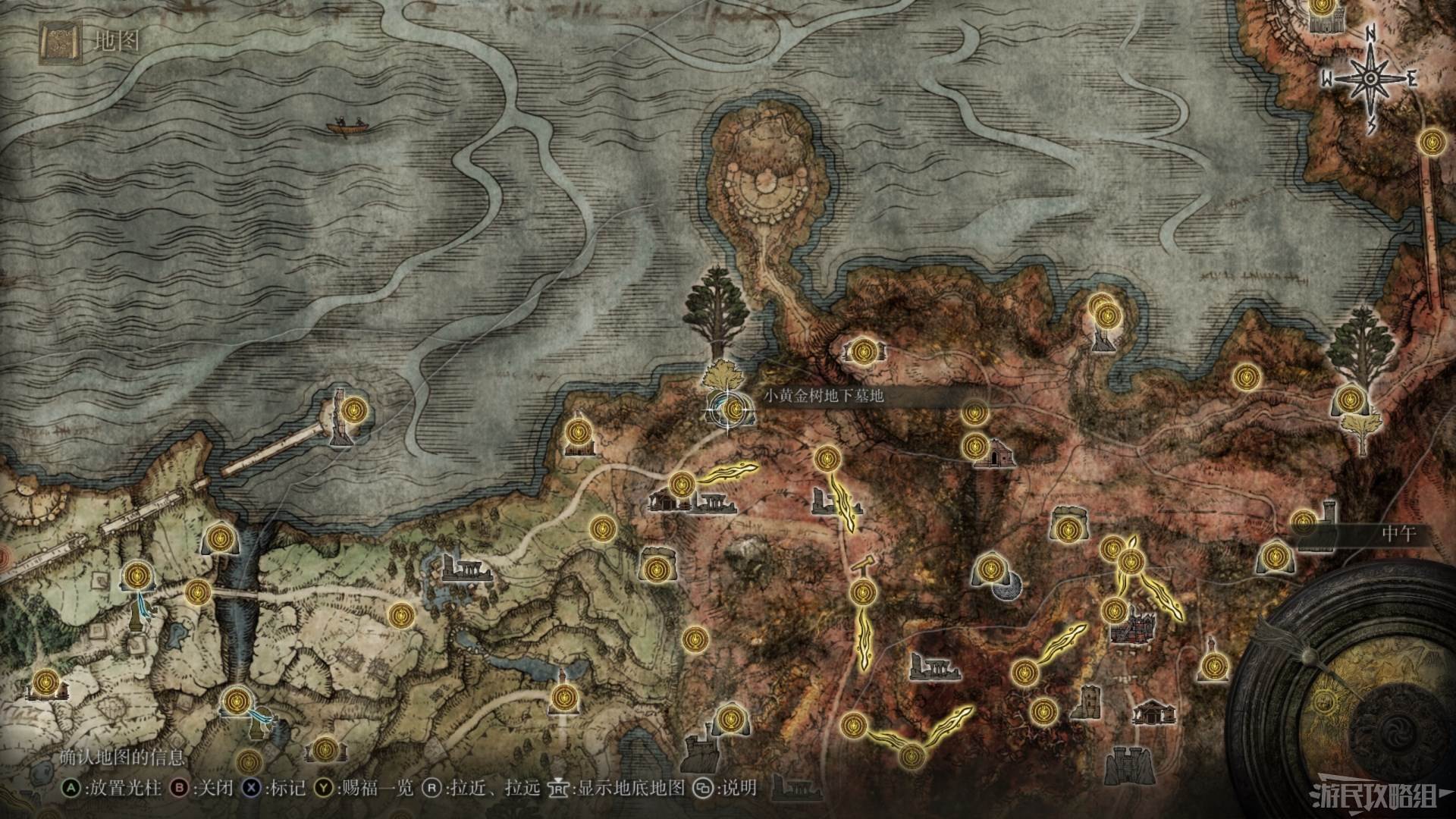 《艾尔登法环》全地图关键位置 墓地、监牢、洞窟及建筑位置图_盖利德 - 第5张