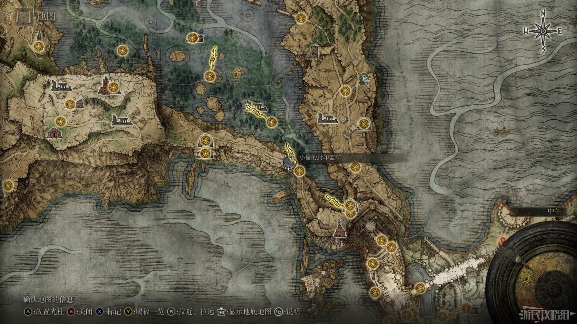 《艾爾登法環》全地圖關鍵位置 墓地、監牢、洞窟及建築位置圖_湖之利耶尼亞 - 第3張