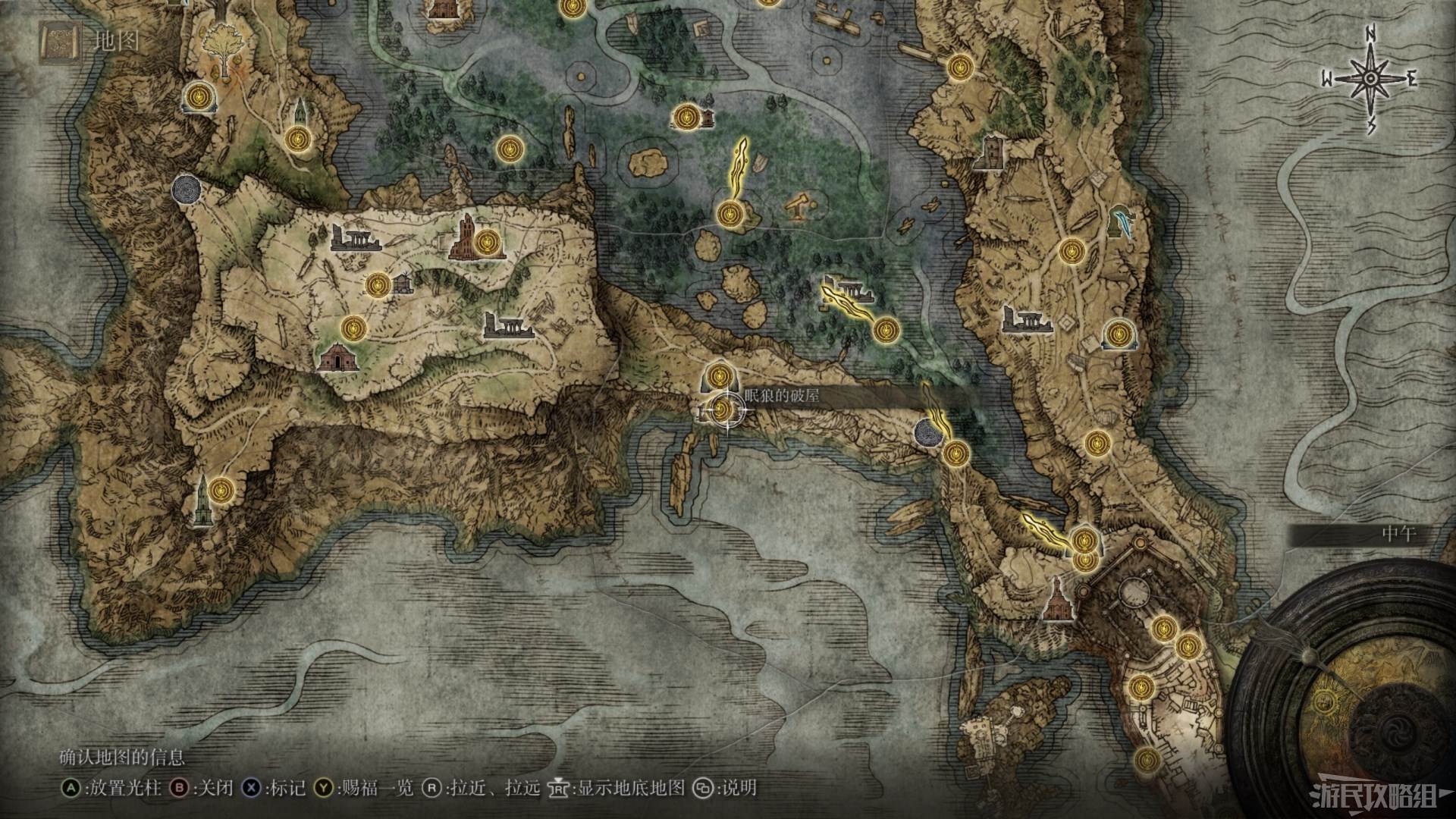 《艾爾登法環》全地圖關鍵位置 墓地、監牢、洞窟及建築位置圖_湖之利耶尼亞 - 第4張