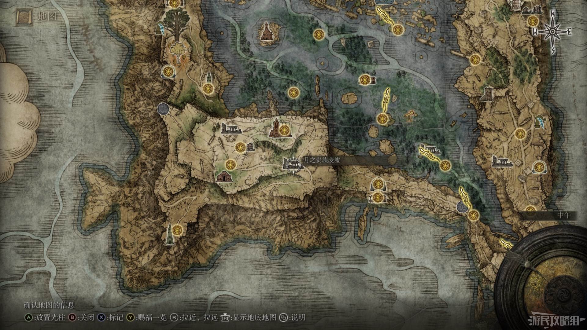 《艾尔登法环》全地图关键位置 墓地、监牢、洞窟及建筑位置图_湖之利耶尼亚 - 第6张
