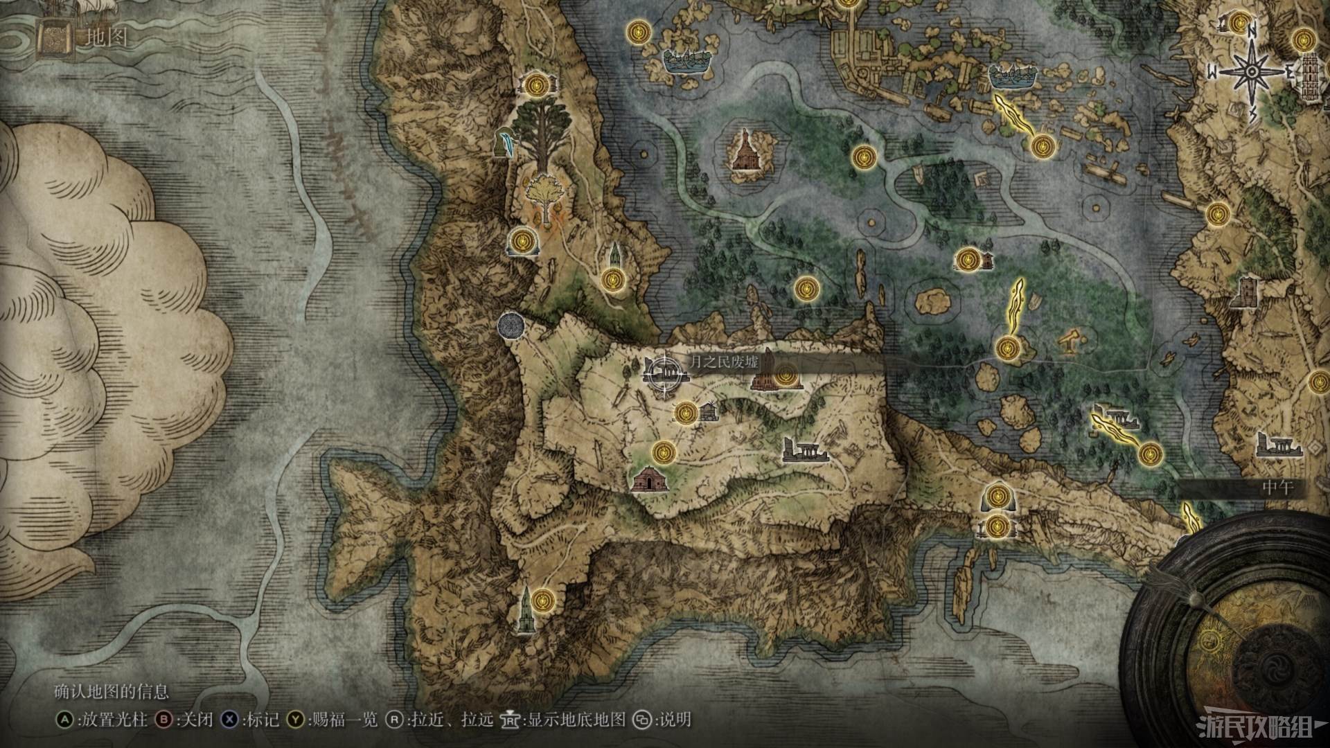 《艾爾登法環》全地圖關鍵位置 墓地、監牢、洞窟及建築位置圖_湖之利耶尼亞 - 第8張