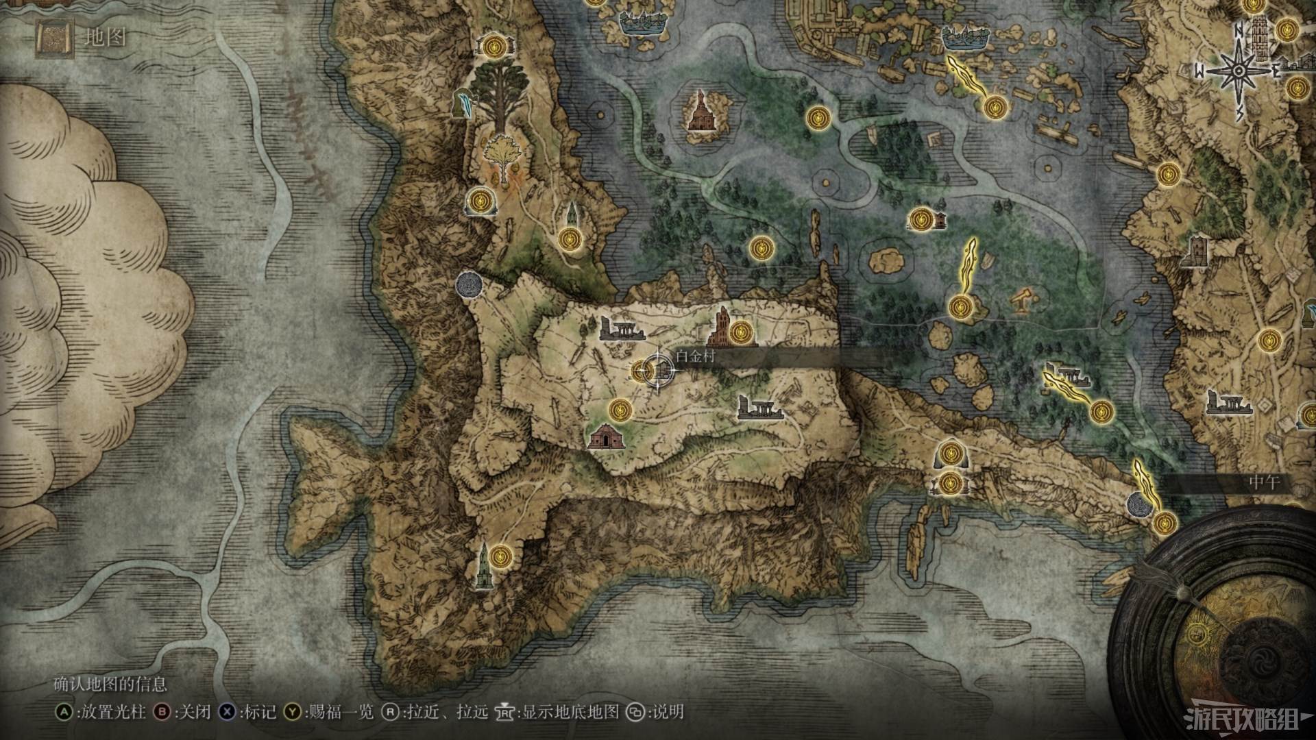 《艾尔登法环》全地图关键位置 墓地、监牢、洞窟及建筑位置图_湖之利耶尼亚 - 第9张