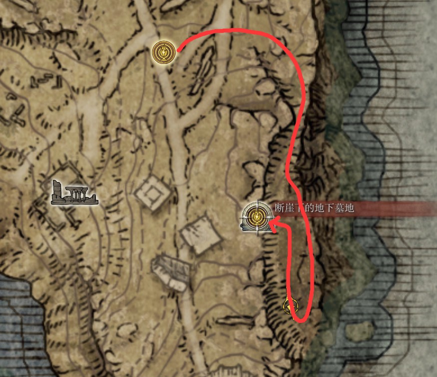 《艾爾登法環》所有洞窟、墓地與坑道位置路線圖_利耶尼亞湖 - 第8張
