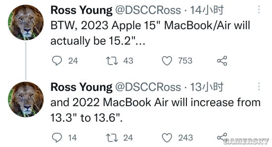 又是刘海屏？曝新款MacBook Air屏幕扩大至13.6英寸