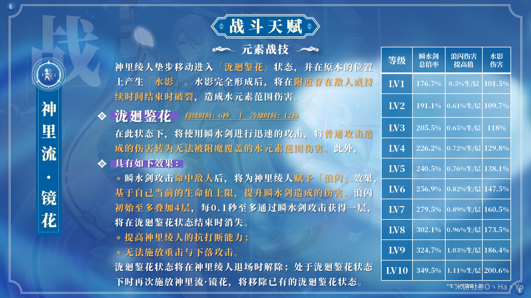 《原神》2.6版神里绫人全面培养指南 神里绫人技能介绍与出装、配队攻略_培养材料、天赋介绍 - 第12张