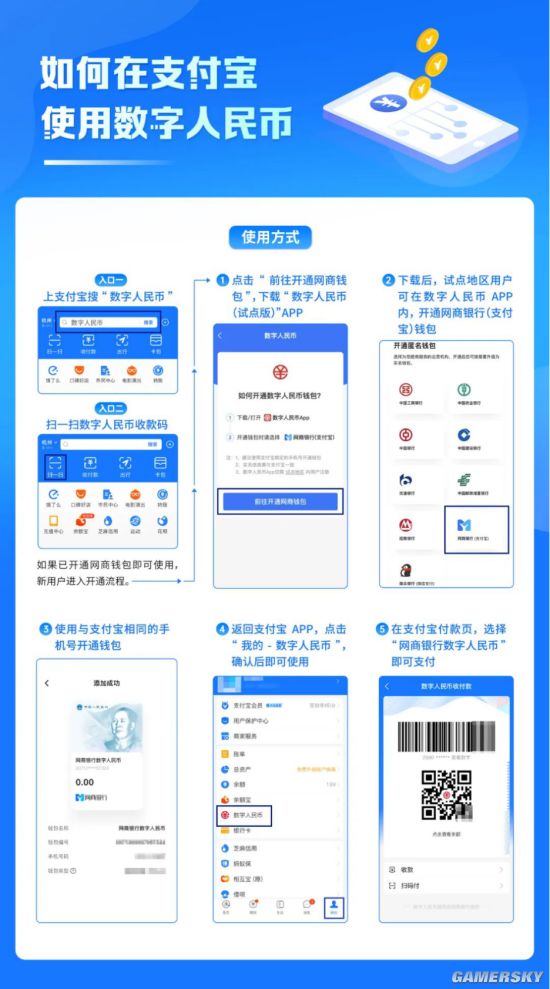 如何在支付宝使用数字人民币？官方公布使用教程|游民星空