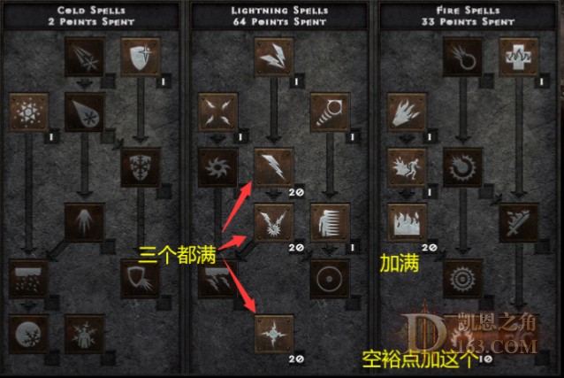《暗黑破坏神2重制版》特化电火法刷钥匙Build分享 - 第3张