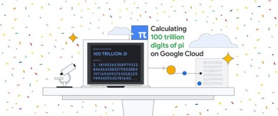 谷歌云打破圆周率计算纪录 达小数点后100万亿位