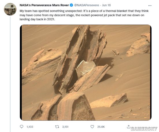 NASA在火星发现的神秘银色材料 经鉴定是人造垃圾